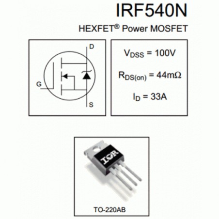 Transistor Mosfet Canal N Irf N V A To