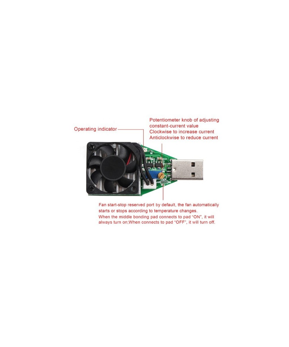 Descargador de corriente 3.7V a 13V 15W