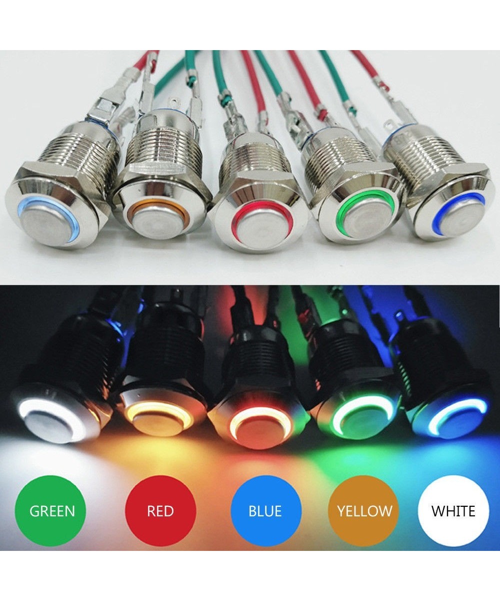 Pulsador con enclavamiento y Luz (NO)