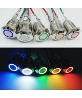 Pulsador con enclavamiento y Luz (NO)