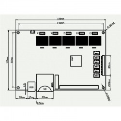 Tarjeta madre y pantalla para impresora 3D MKS Robin STM32