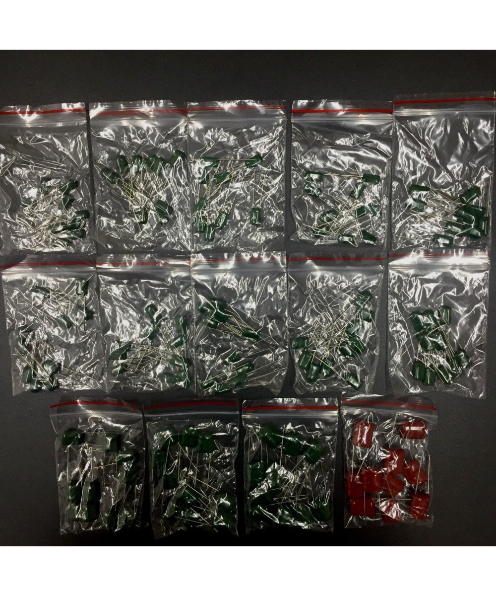 Kit de capacitores ceramicos 630V 14 valores 140 unidades