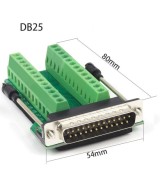 Conector macho DB25 con tornillos