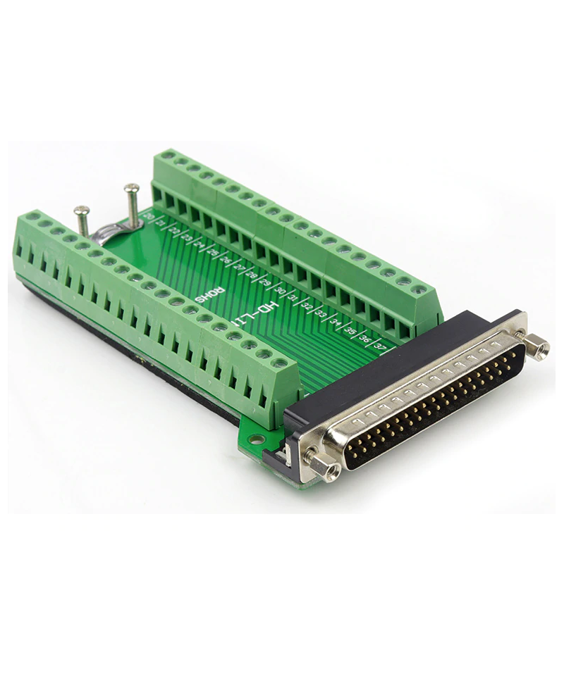 Conector DB37 macho con tornillos