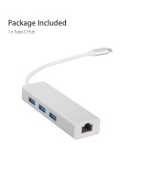 Adaptador de RED y HUB USB 3.0 de USB-C a RJ45 10/100M