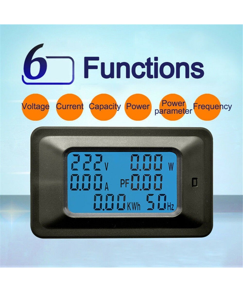 Monitor de energia AC 110V/220V 100A monofasico