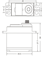 Servomotor JX 6221MG 180 grados 20Kg