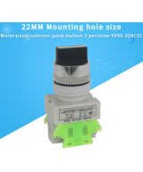 Interruptor rotatorio de tres posiciones