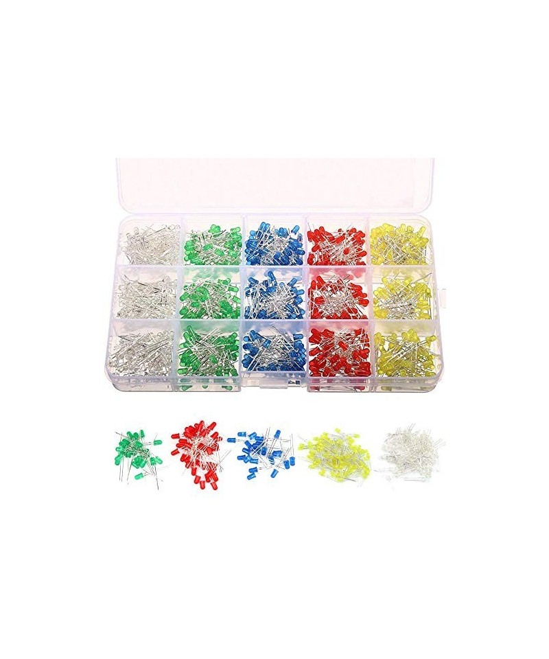 Caja de diodos LED 1000 piezas 3mm