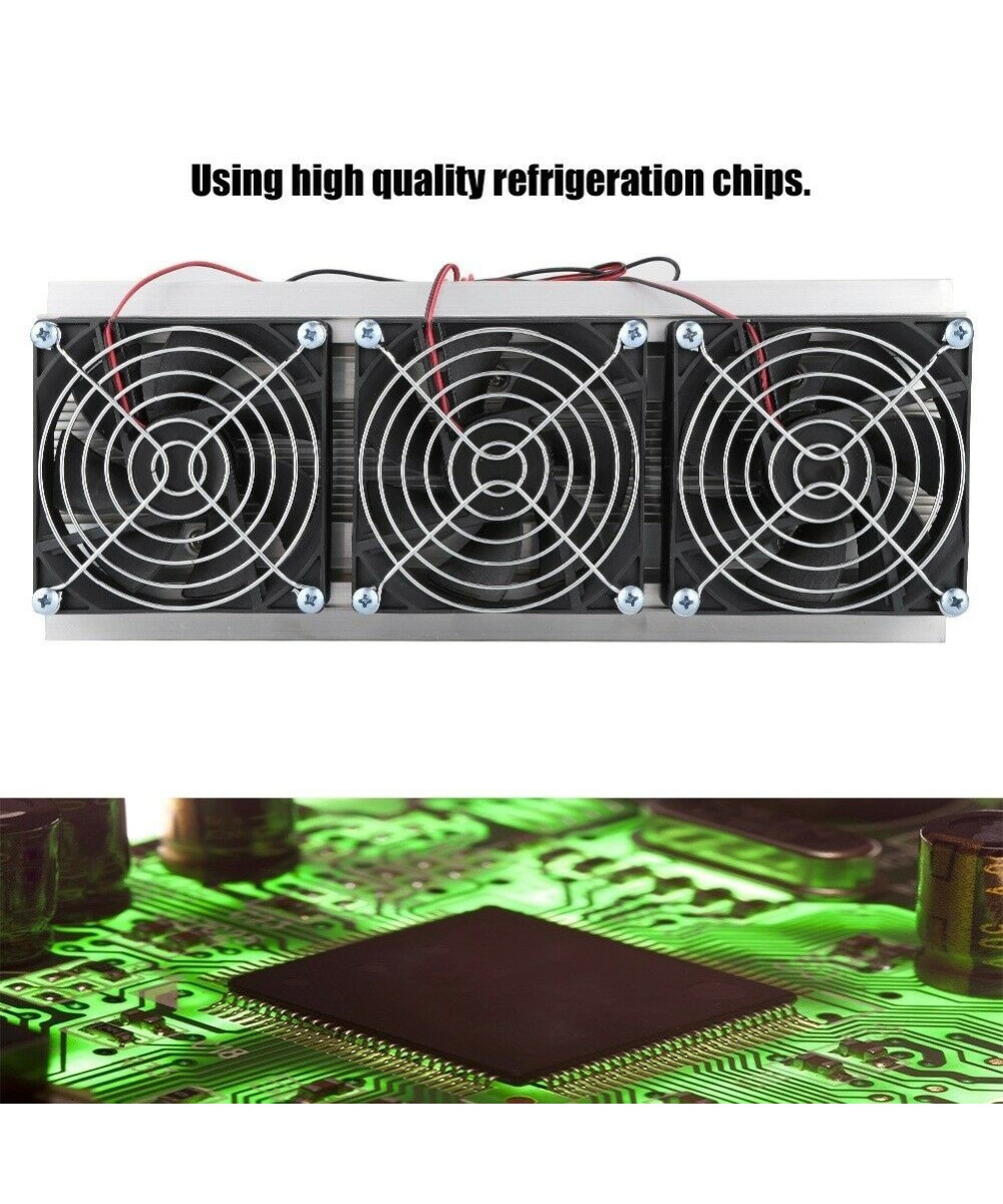 Enfriador para sistema de refrigeración peltier de 3 núcleos 12V 18A 210W