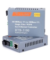 TransReceiver de fibra óptica TX y RX 25Km (par de media converter)