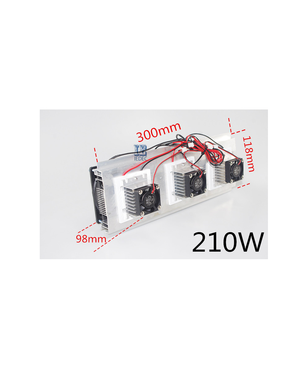 Enfriador para sistema de refrigeración peltier de 3 núcleos 12V 18A 210W