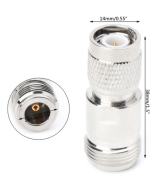 Adaptador RF de coaxial tipo N macho a hembra  N-TNC-KJ