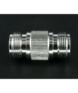 Adaptador RF de coaxial tipo N hembra a hembra con rosca fija