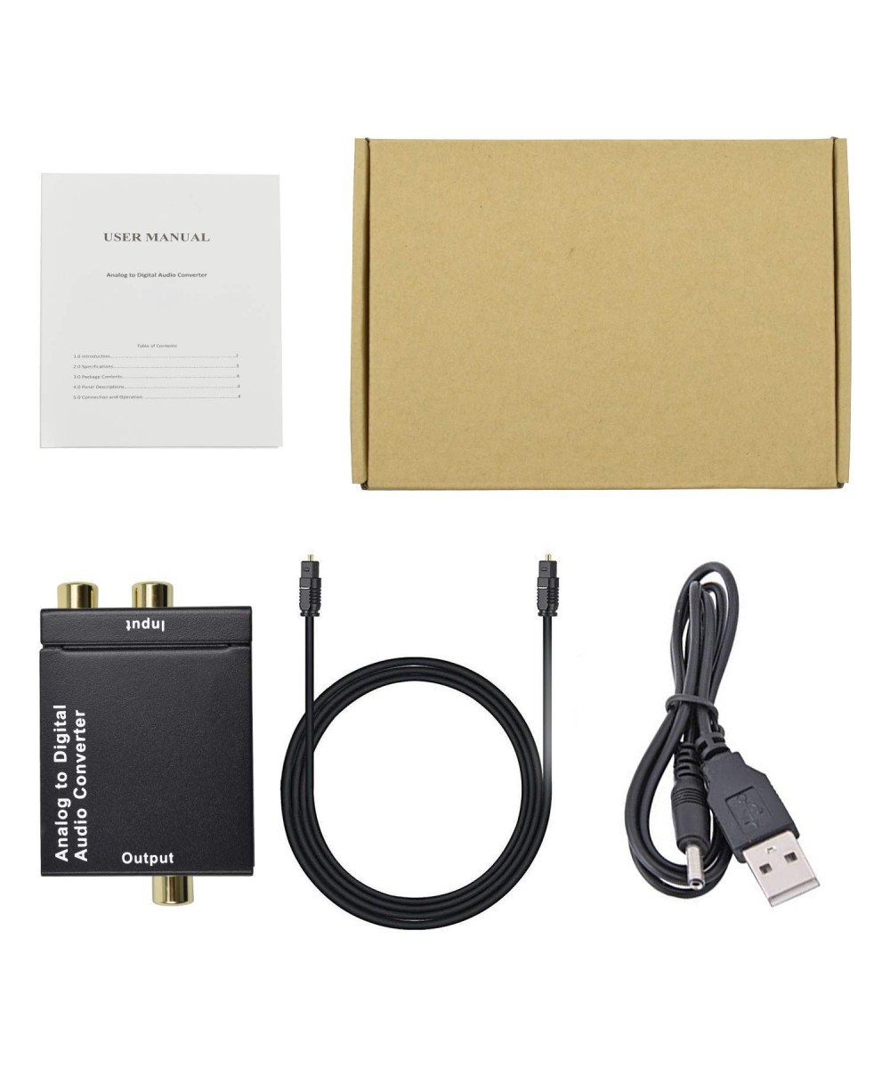 Convertidor de Audio de analógico RCA a Óptico digital