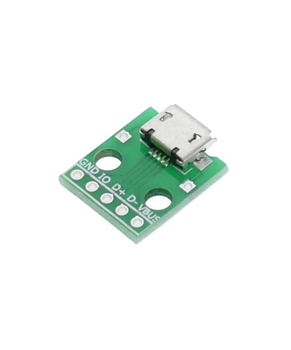 Puerto micro USB para PCB DIP de 5 pines