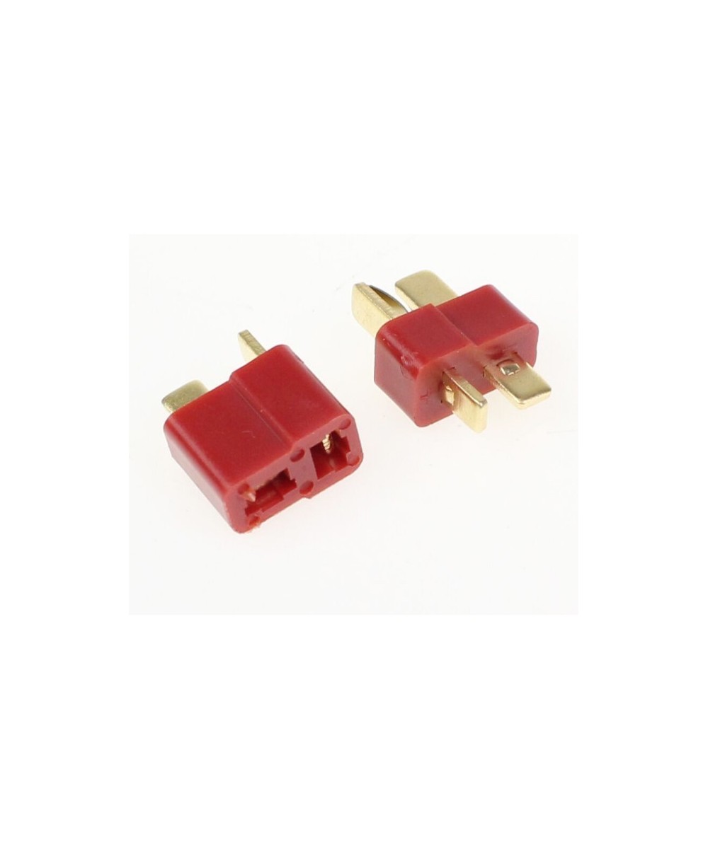 Conector tipo T para batería macho - hembra