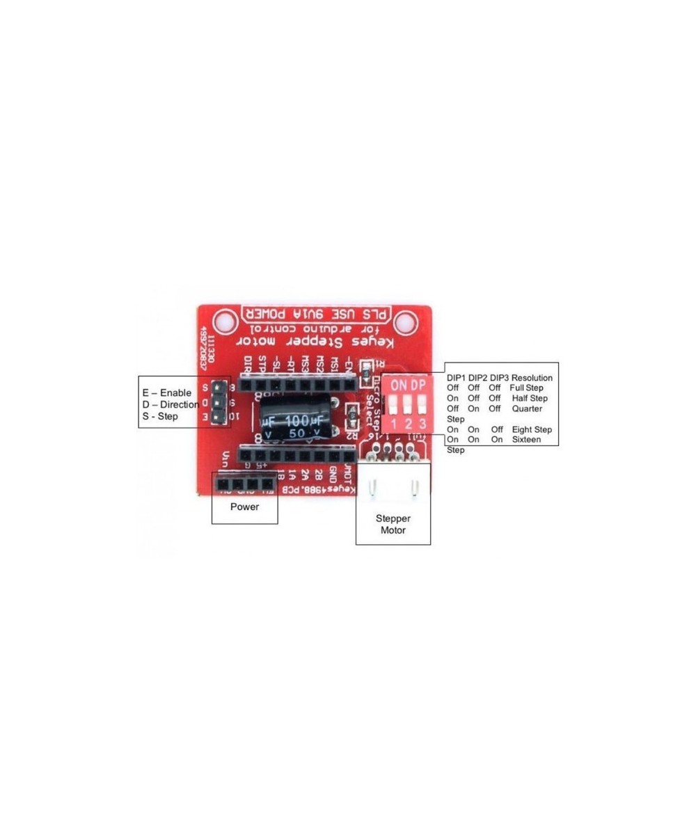 Shield de controlador de motor paso a paso A4988 DRV8825