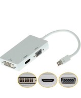 Convertidor  3 en 1 mini Display a HDMI-VGA-DVI