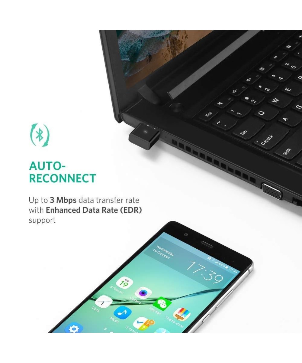 Adaptador USB Bluetooth 4.0, inalámbrico 3 Mbps UGREEN