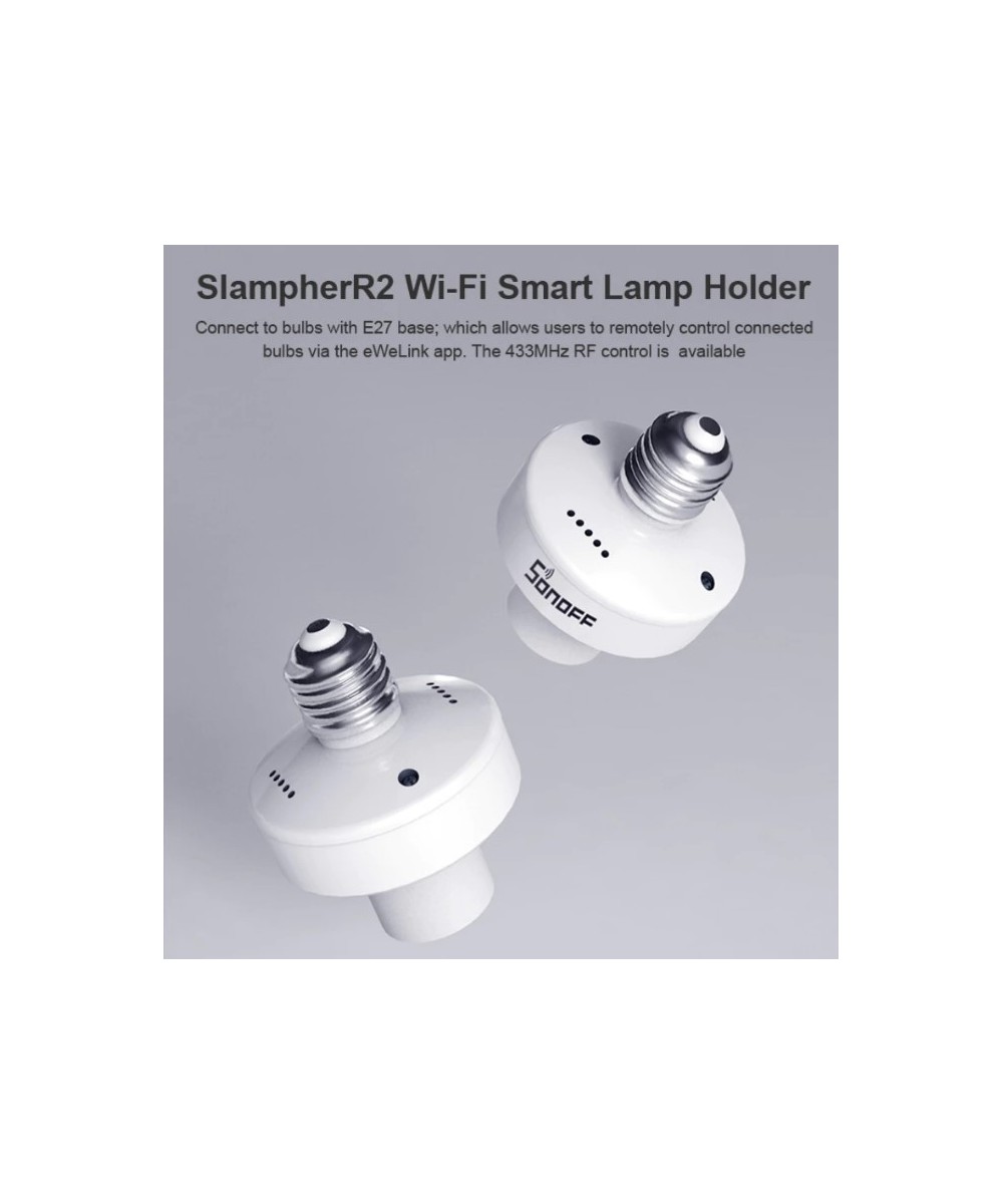 Porta lampara control de voz, RF 433Mhz inteligente WIFI Sonoff R2