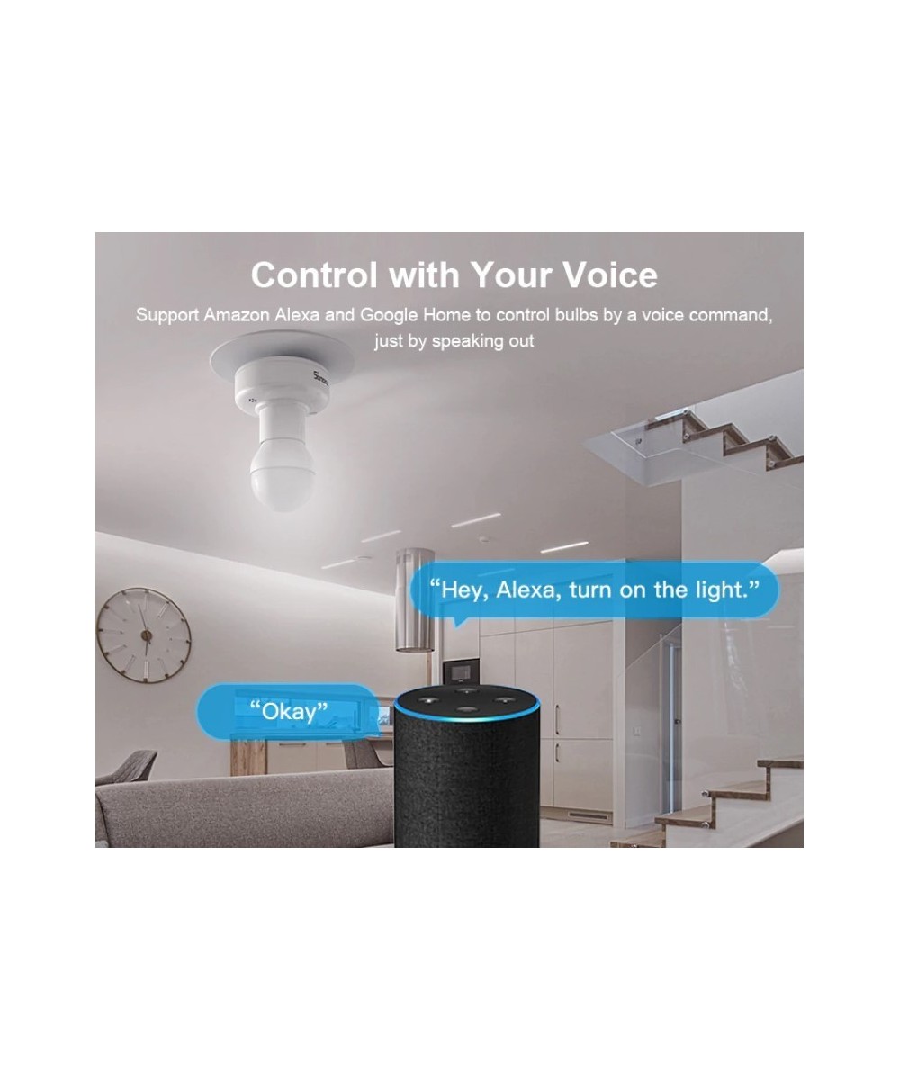 Porta lampara control de voz, RF 433Mhz inteligente WIFI Sonoff R2