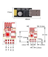 Modulo Wifi ESP8266 ESP-01 con adaptador USB