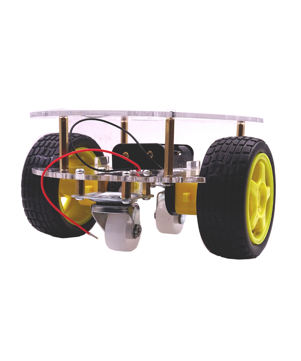 Carrito Robot Chasis Redondo de 2 Ruedas (Estructura)