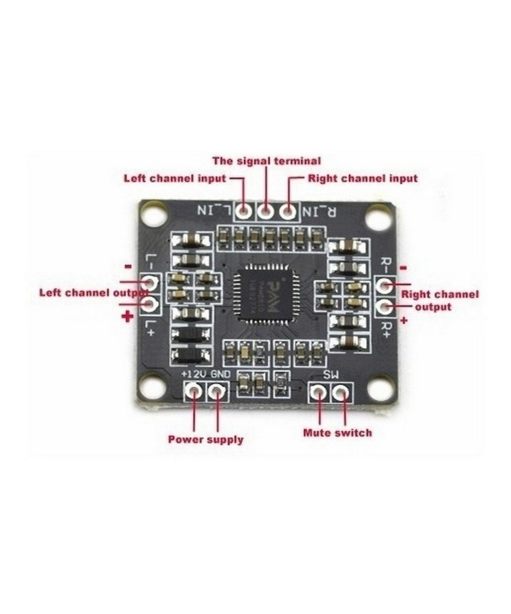 Amplificador de Audio 2x15W Clase D PAM8610