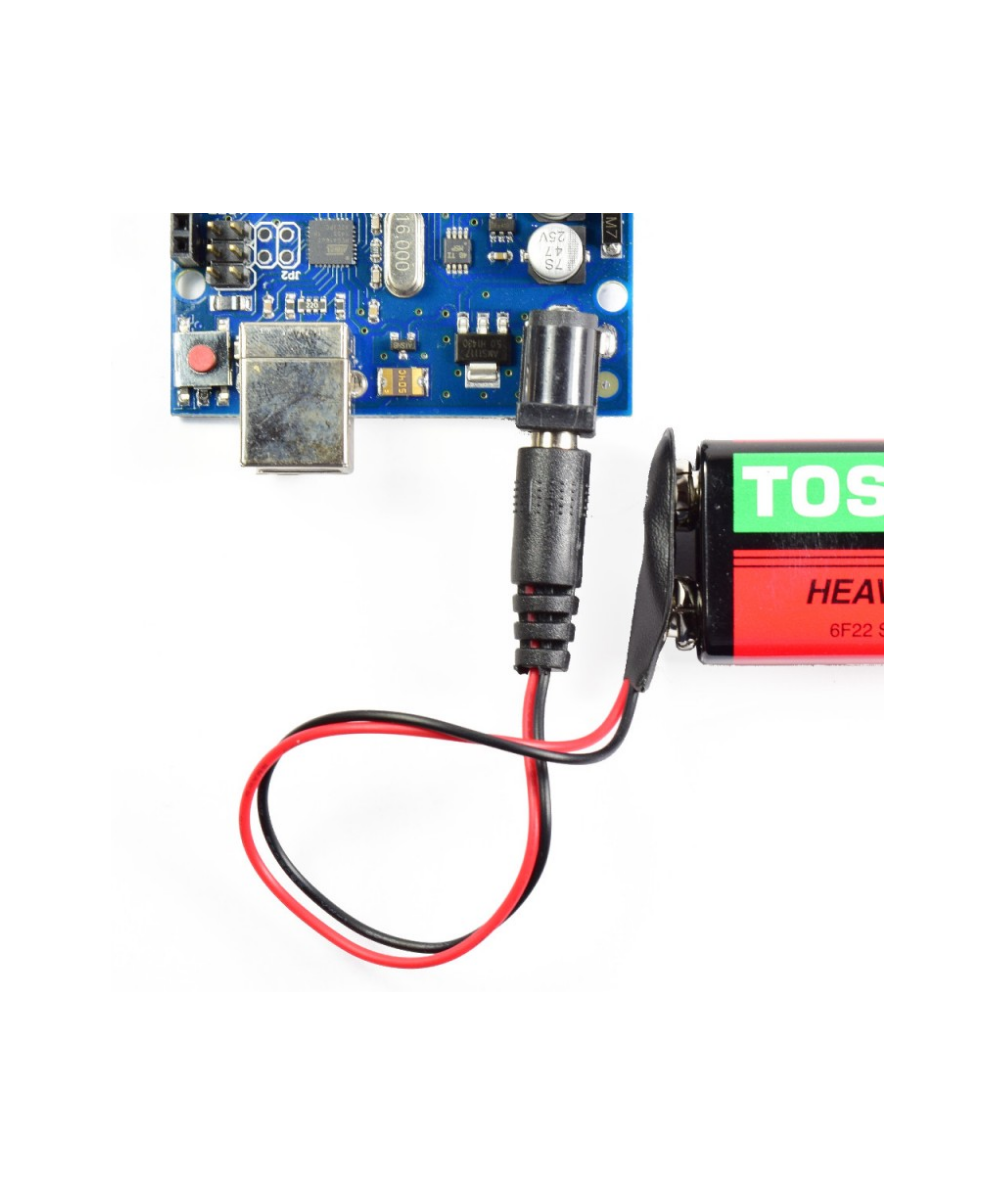 Terminal de batería de 9V con plug para Arduino