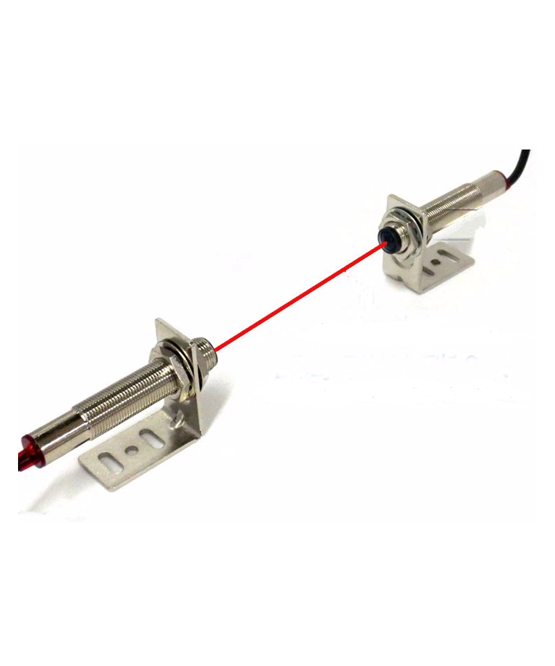 Enlace fotoelectrico infrarrojo NO NPN M12 TX/RX