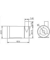 Mini bomba de agua sumergible 5V 100L/H JT-DC3W