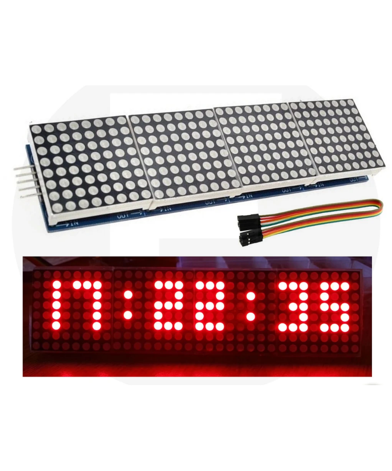 Matriz de control de leds cuatro en uno MAX7219