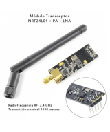 Modulo NRF24L01+PA+LNA 2.4GHz SPI 1Km con Antena