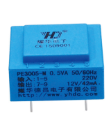 Transformador de Potencia para PCB mini 220V a 12V/42mA PE2409-1