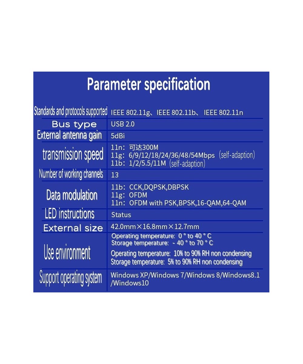 Antena WIFI USB 300mbps de alta ganancia 6dbi MW310UH