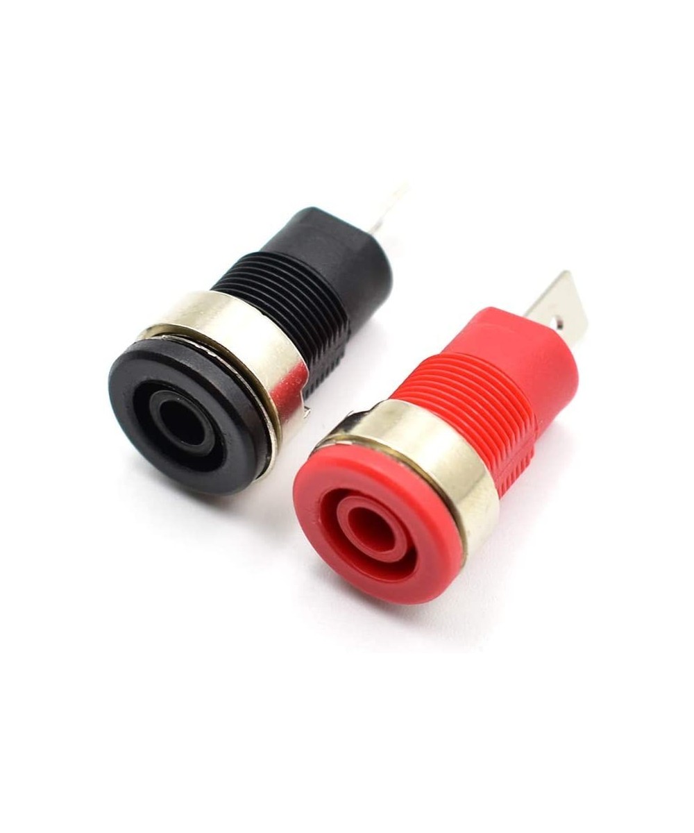 Conector tipo banana hembra negro y rojo (2U)