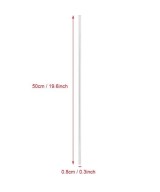 Varilla lisa de acero inoxidable de 8mm de diametro x 500mm de largo