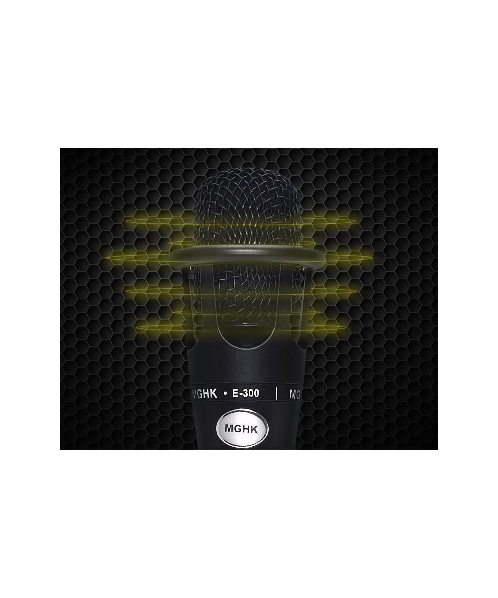 Microfono con tripode y fuente phantom MGHK E-300