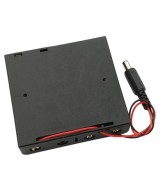 Contenedor de 4 baterías AA con plug