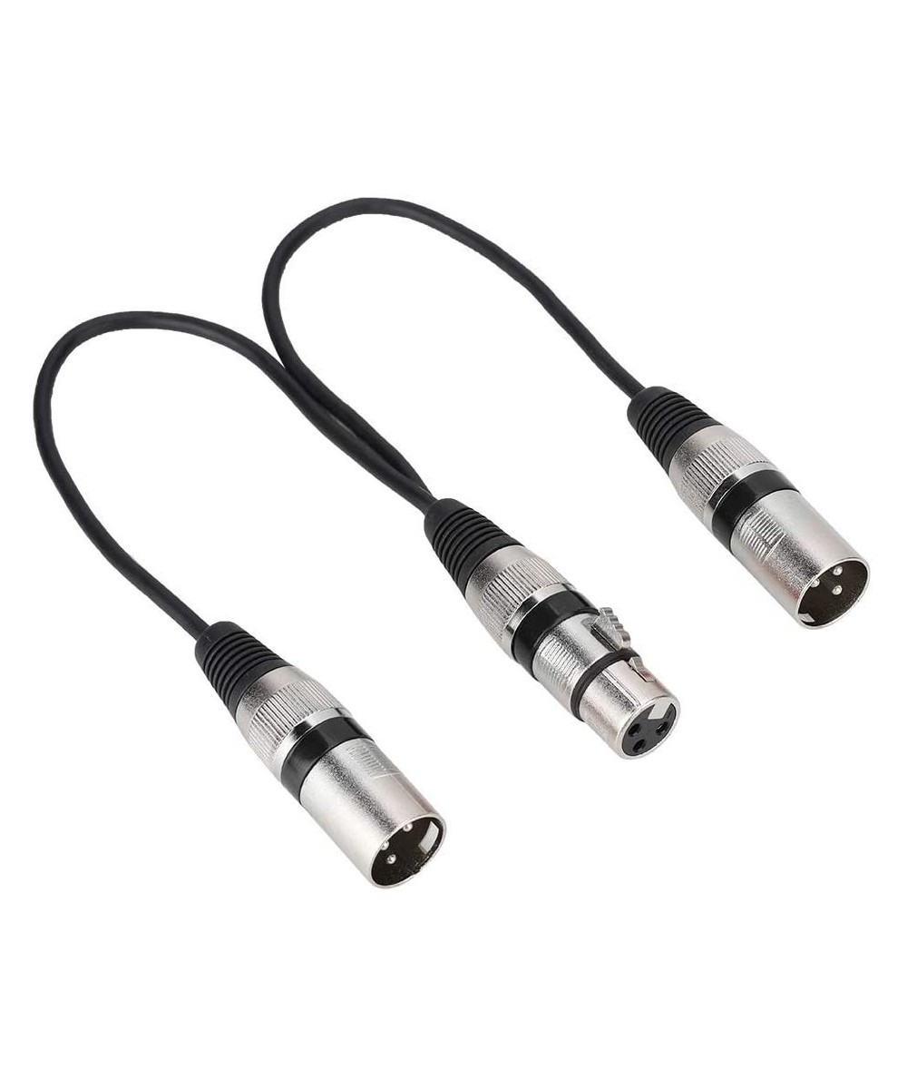 Separador de Audio XLR Hembra a XLR Macho Dual
