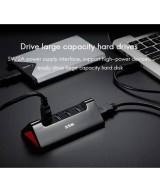 HUB USB 3.0 de 4 puertos con puerto de energia USB-C