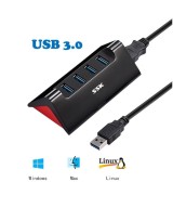 HUB USB 3.0 de 4 puertos con puerto de energia USB-C