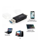 Lector de memorias TF / micro SD OTG 3 en 1 USB-C / micro USB / USB