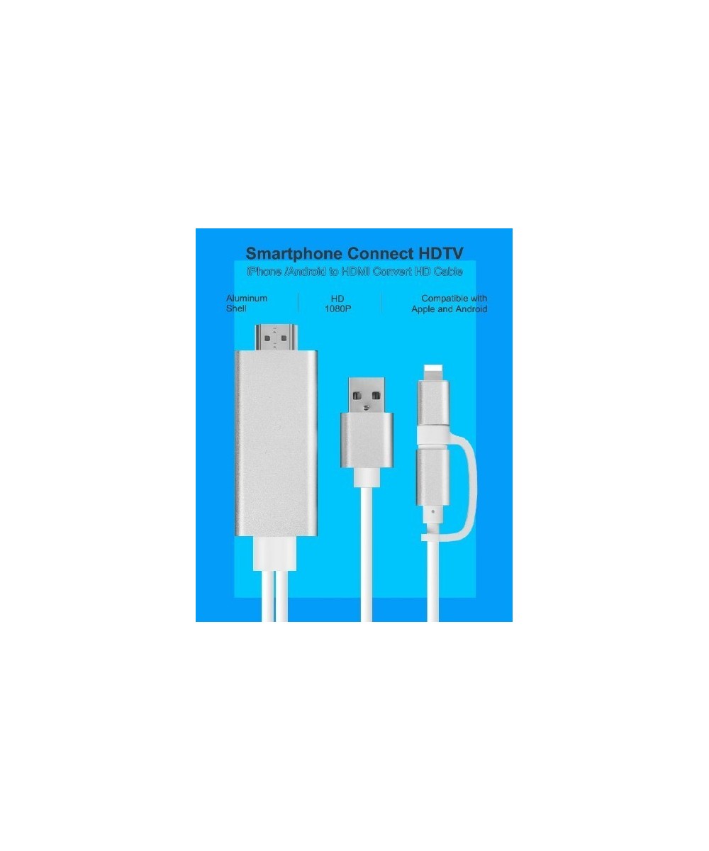 Adaptador Lightning / Micro USB a HDMI para Android / IOS