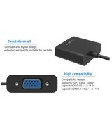 Convertidor Micro HDMi a VGA mas audio