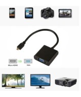 Convertidor Micro HDMi a VGA mas audio
