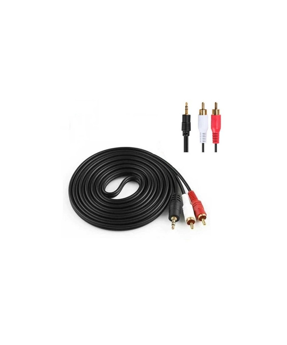 Cable de Audio de 3.5mm a RCA 1.5 y 2.5Metros/8Pies