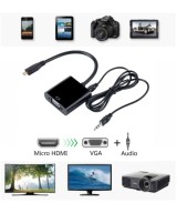 Convertidor Micro HDMi a VGA mas audio