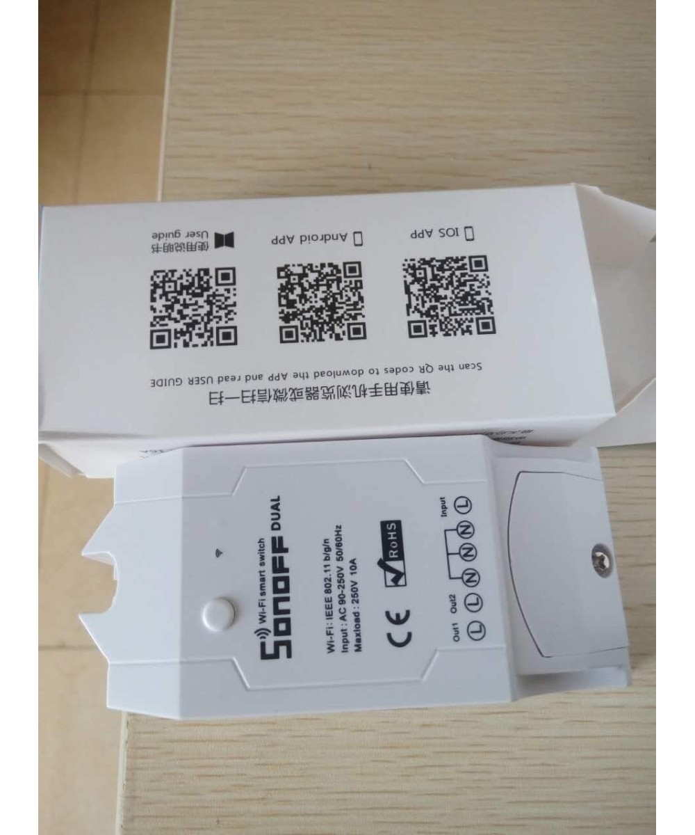 Interruptor doble canal Inteligente WIFI Sonoff